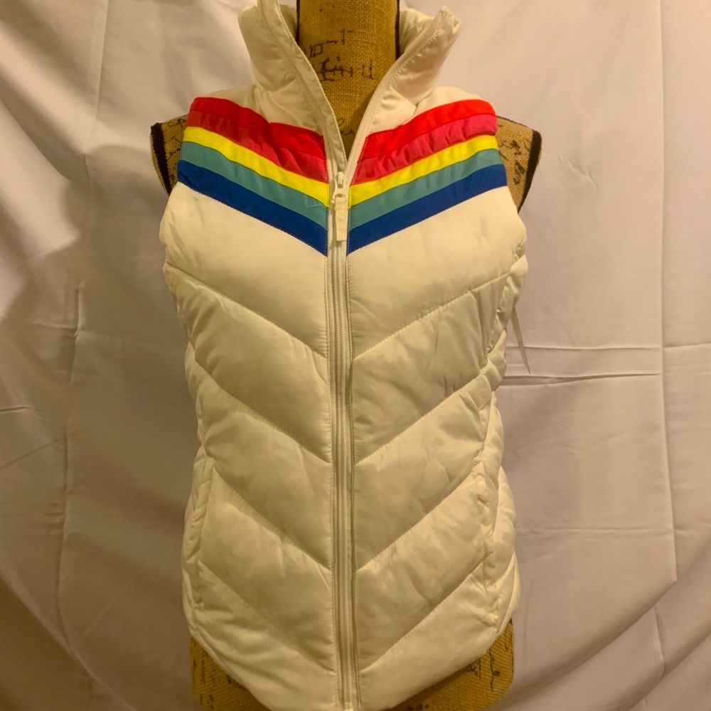 So  brand size S rainbow puffer jacket